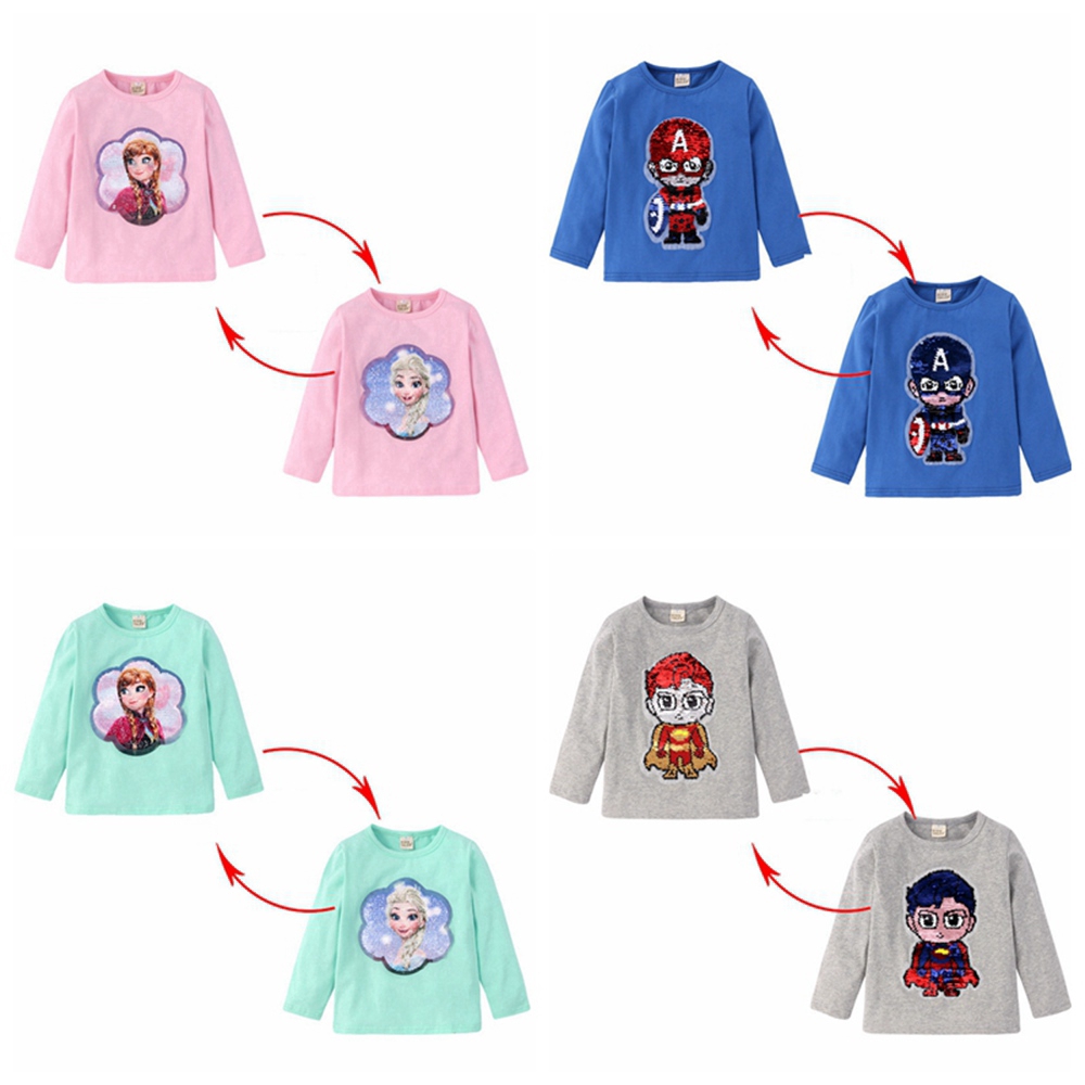 Sweater Hoodie Lengan Panjang Motif Kartun  Frozen Superman 