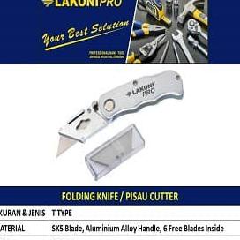

BISA COD Pisau Cutter LAKONI PRO - 101011 / Folding Knife T-Type LAKONIPRO