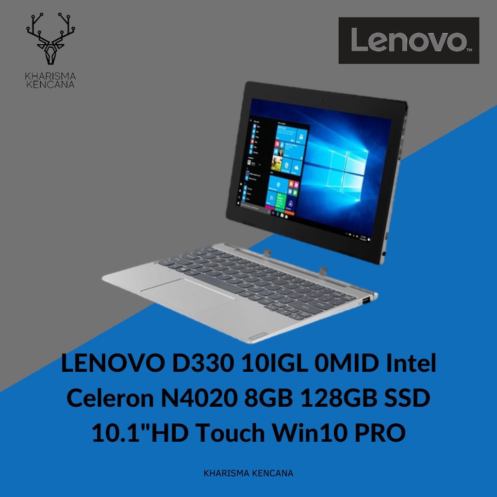 LENOVO D330 10IGL 0MID Cell N4020 8GB 128 eMMC HD TOUCH Win10 PRO