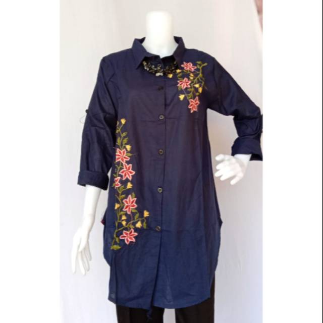 tunik bordir wanita / tunik cantik/  atasan cantik/ atasan wanita / tunik murah/ atasan Murah promo