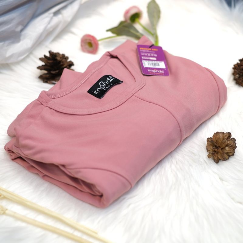 [Irnanda] Gamis Dress Diamond Umbrella Payung Bahan Jersey Diamond Premium Best Seller-Peach