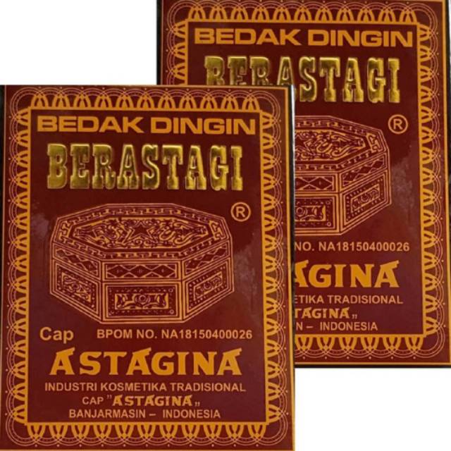 Bedak Dingin Berastagi Astagina | Bedak Wajah | Bedak Pembersih Jerawat Flek Hitam Tradisional