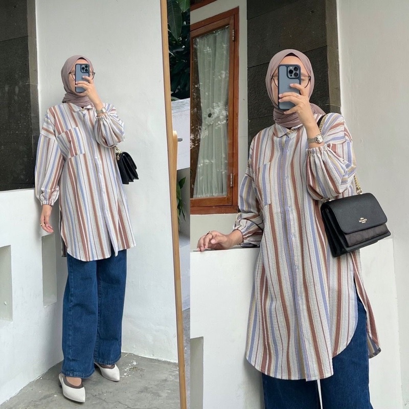 LIDYA CANDY STRIPE TUNIK