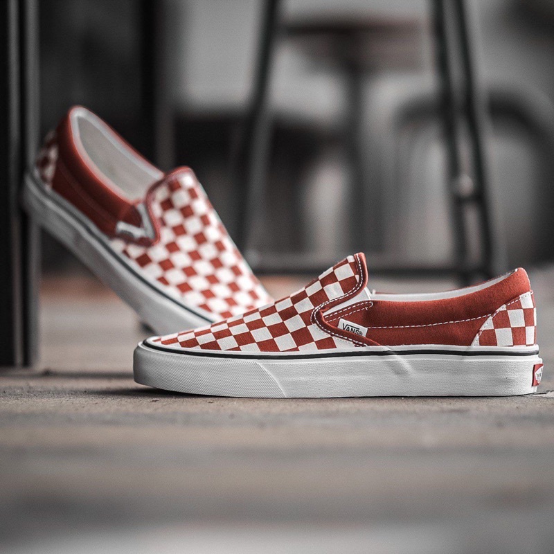 SLIP-ON CLASSIC CHECKERBOARD RED / PICANTE ORIGINAL