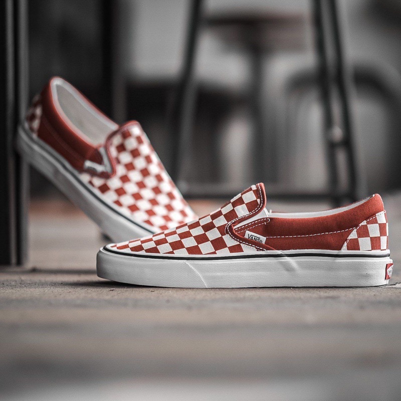 V4NS SLIP-ON CLASSIC CHECKERBOARD RED / PICANTE ORIGINAL