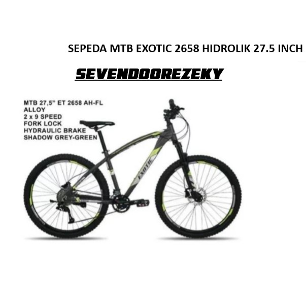 SEPEDA PASIFIC MTB EXOTIC 2658 HIDROLIK 27.5 INCH