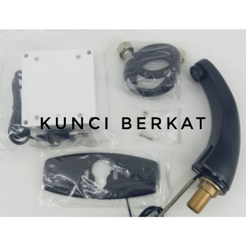 Kran Wastafel Sensor Hitam/Kran Sensor Black/Keran Cuci Tangan Otomatis/Automatic