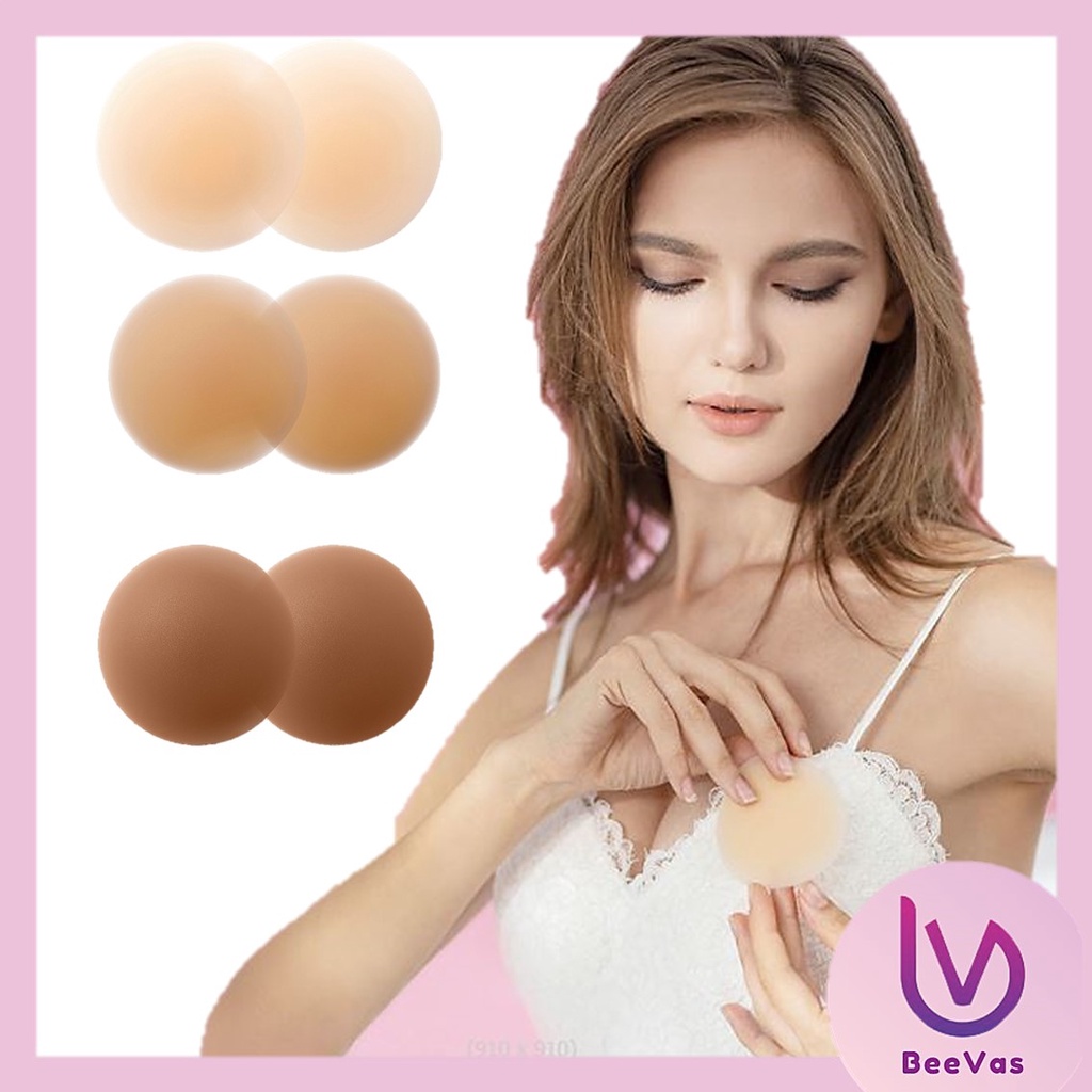 BV.ID BP703 BRA PAD SILIKON BRA 2 PCS SILICON PENUTUP PENTIL NIPPLE COVER FREE INVISIBLE BRA