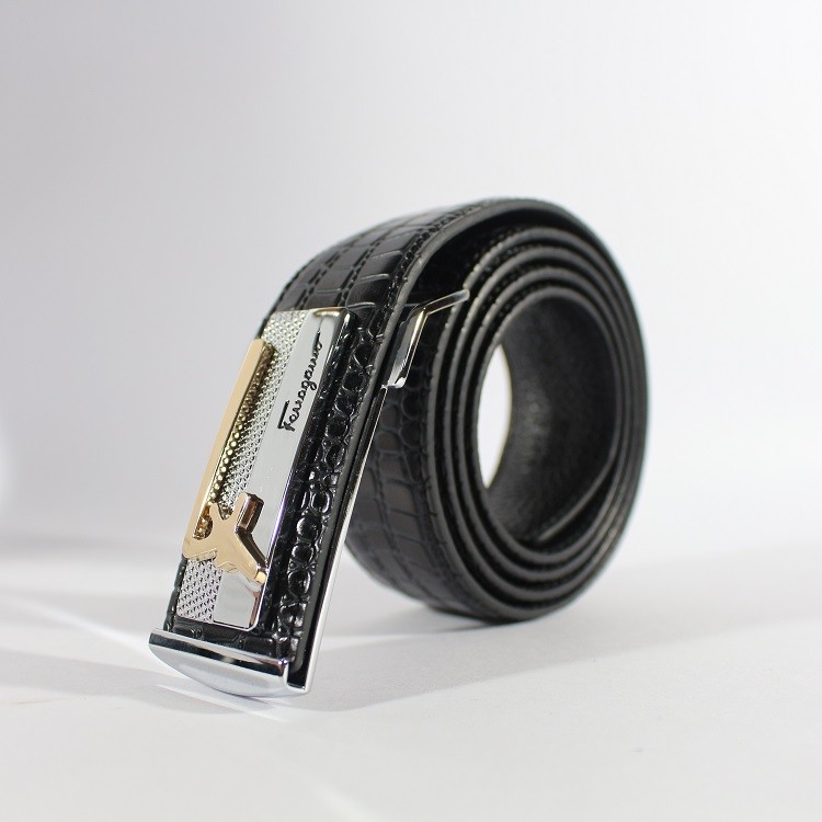 GESPER IKAT PINGGANG KULIT PRIA IMPORT - SALVATORE FERRAGAMO 71 BLACK
