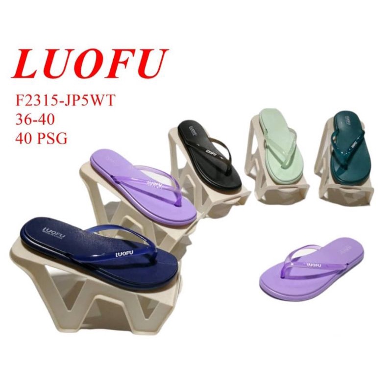 SANDAL JEPIT WANITA LUOFU SANDAL JELLY IMPORT WANITA LUOFU NYAMAN