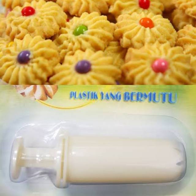 cetakan kue kering bunga mawar tekan press dorong semprit acuan 105 biskuit biscuit pump