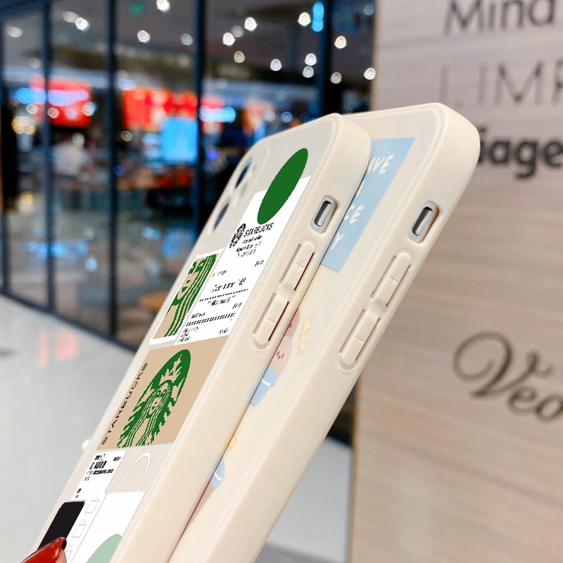 Soft Case TPU Desain Starbucks Untuk Realme C12 C15 C21 C21Y C25 C25s C25Y C17 C20 C11 C3 C2 7i 5i 6i 8i 9i 6 Pro 50A 8z 6a 50A 6i 9o 8i 6i 6pro Cover Bahan Silikon Untuk Handphone