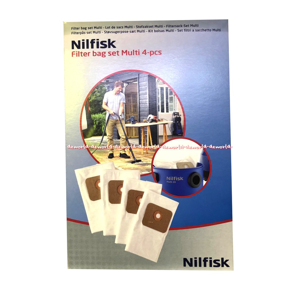 Nilfisk Filter Bag Set Multi 4Pcs Nilfisk Dust Bag Kantong Debu Nilfik