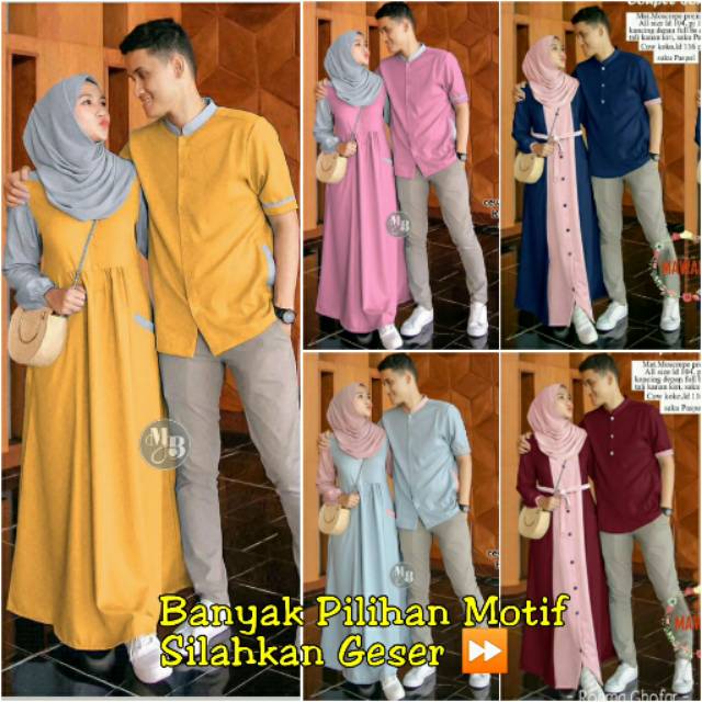 COUPLE FLANELA l SOHMA MOSCREP GAMIS COUPLE LEBARAN MURAH