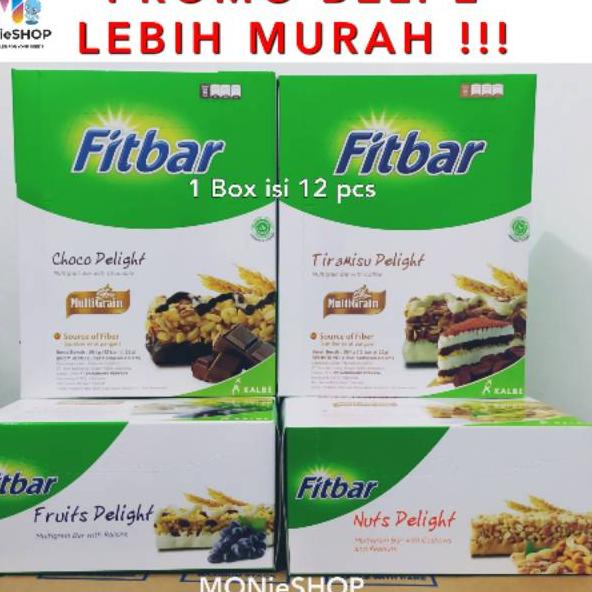 

fxa FITBAR isi 12 pcs Rasa Tiramisu Coklat Nuts Fruits kemasan jumbo x33♘