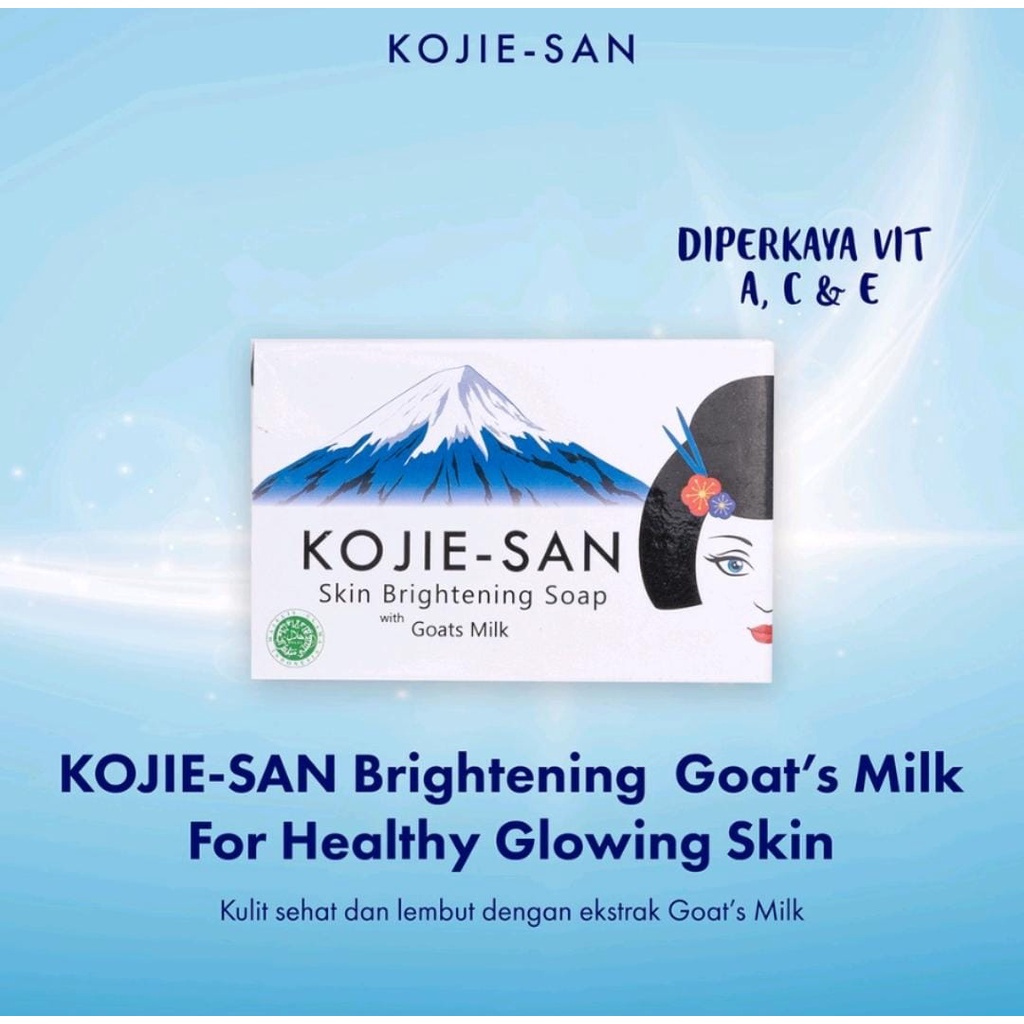 KOJIE SAN Brightening / Goats Milk / Glow Skin Transparant Soap Kojic Acip 65gr 100% original Resmi BPOM