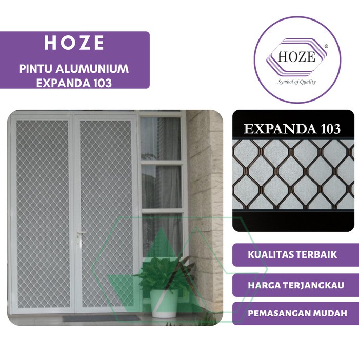 Pintu Alumunium Expanda HOZE 103 Pintu Anti Nyamuk Pintu Besi Rumah
