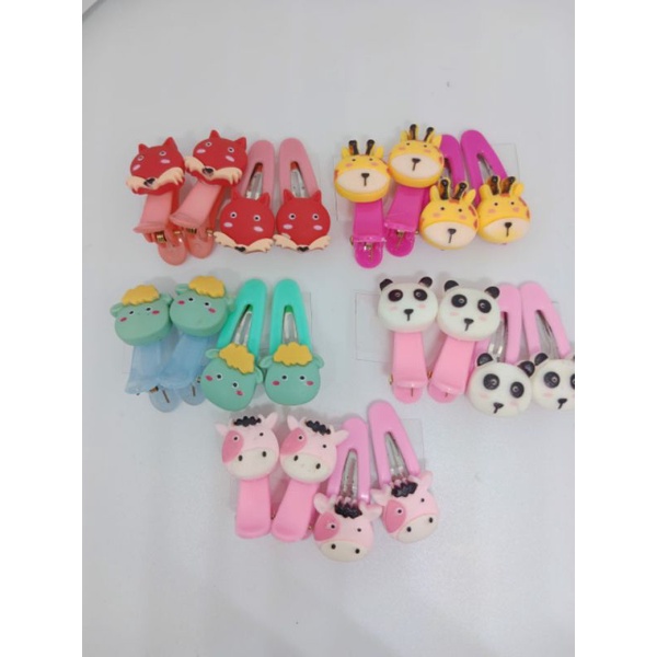 ~ PIYOSHI08 ~ Jepit Aksesoris Rambut TikTok Karakter Hewan Lucu / Cute Animal Hair Clip AF204