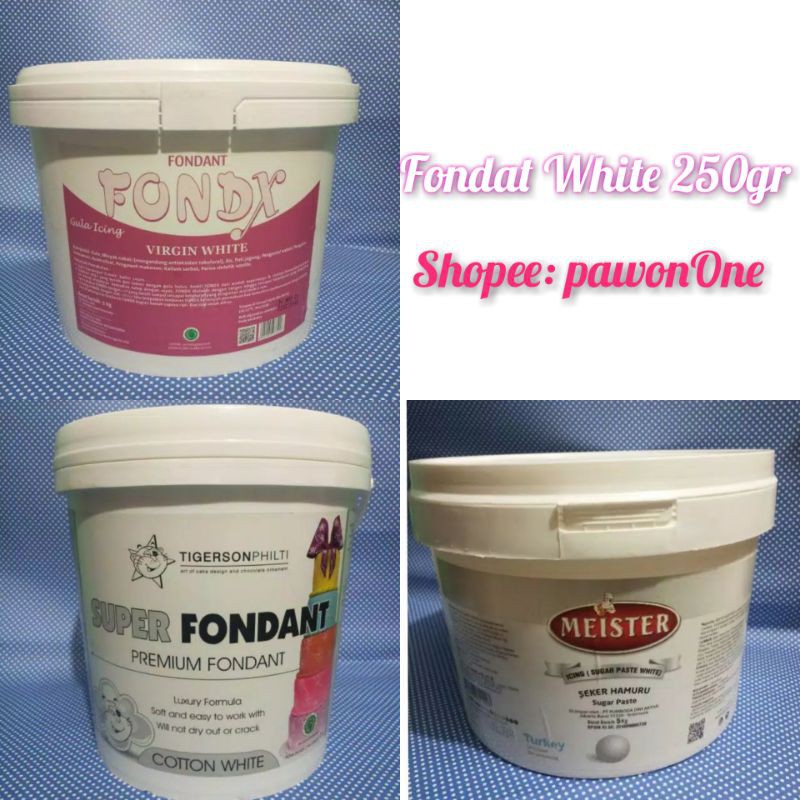 

Fondant White 250gr