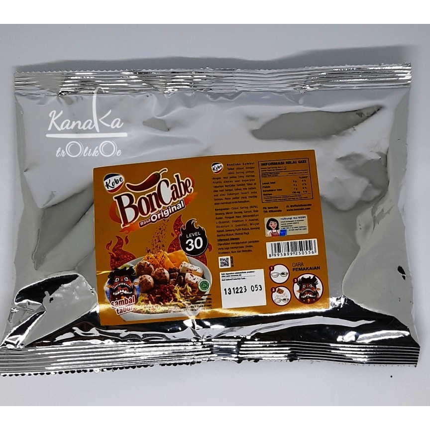 

BonCabe / Bon Cabe / Kobe Level 30 / Cabe / Sambal Bubuk Tabur 200gr