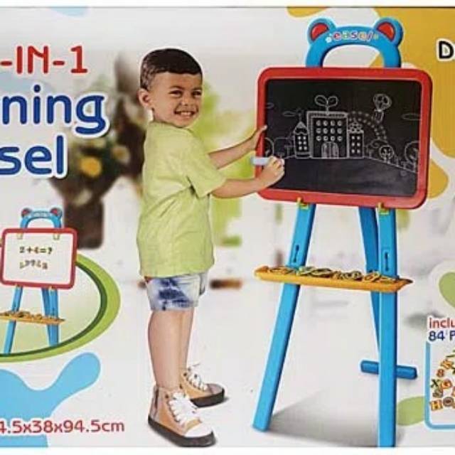 

SALE !!! Learning Easel 3 in 1, papan tulis standing