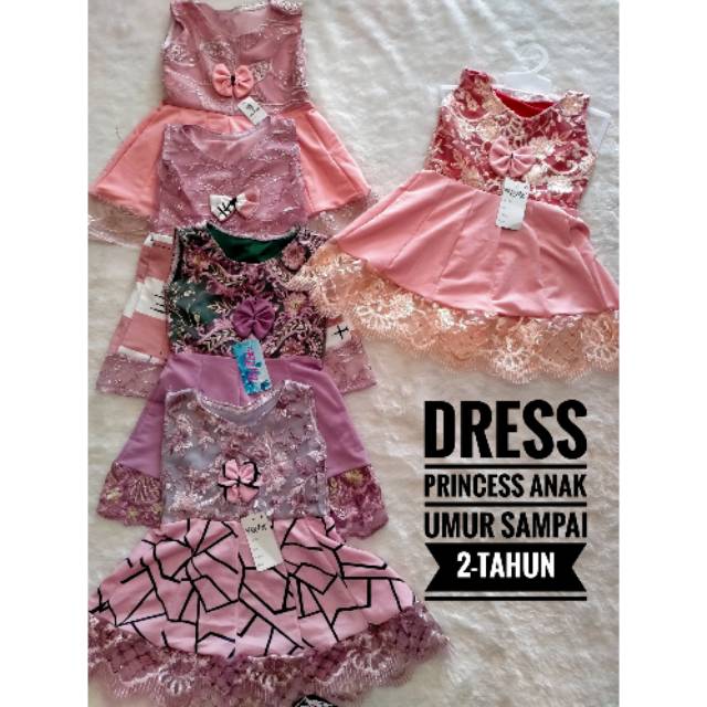 DRESS ANAK / BAJU BROKAT ANAK / DRESS ANAK LUCU CANTIK