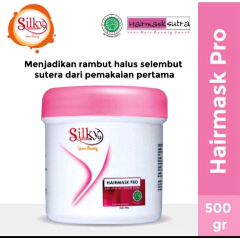 Perawatan Rambut Hair Mask Masker Rambut Silky untuk Rambut Rusak Kering 500gr