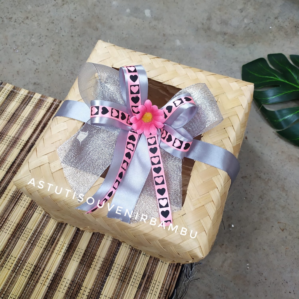 Jual Parsel Nastar 15 X 30 X 15 Cm Parsel Kue Parsel Lebaran Parsel Bambu Kotak Hantaran 1401