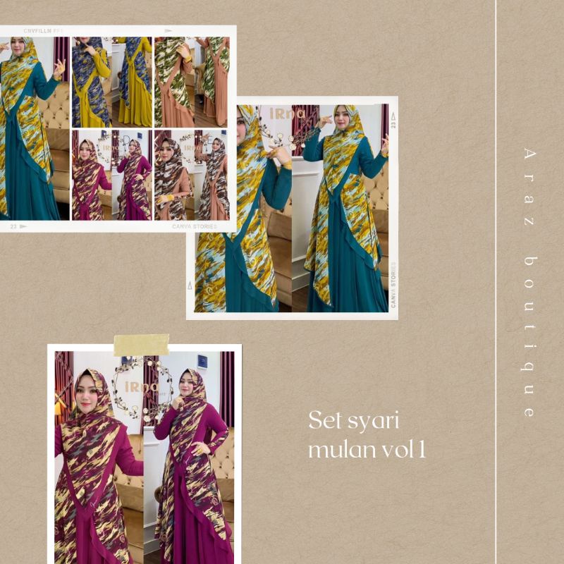 Set syari mulan vol 1 by Irna gallery