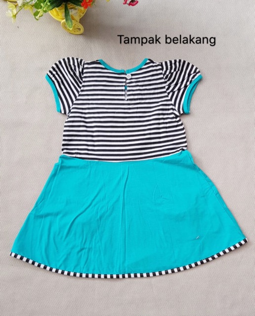 Rok anak 1-2 tahun katun kaos serap keringat motif kelinci bebek