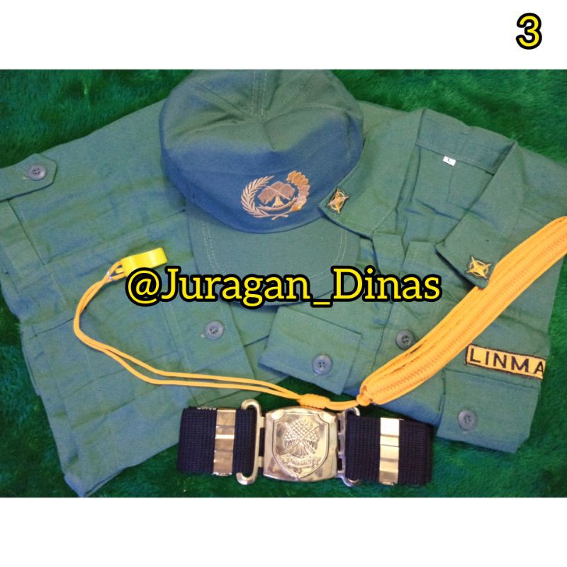 BAJU HANSIP LINMAS SERAGAM SETELAN LENGKAP FULLSET PAKET 3