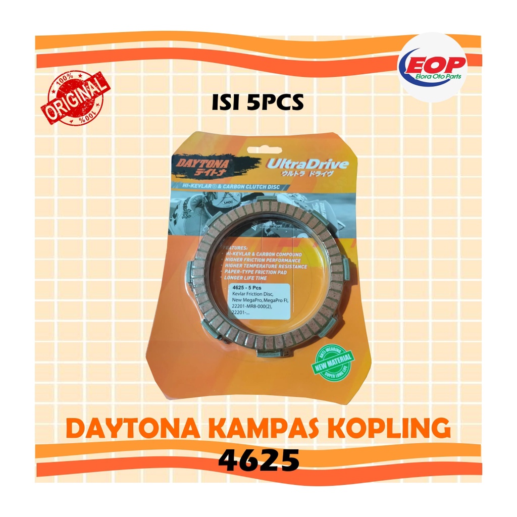 KAMPAS KOPLING ORIGINAL DAYTONA NEW MEGA PRO/FI CB150 2018up/CRF150L 2017up/Impressa/Verza150 2013-2018 4625