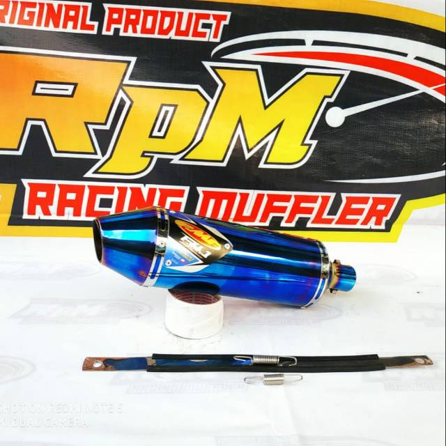 Silencer Knalpot Racing FMF Bluemon KLX - CRF - D TRACKER