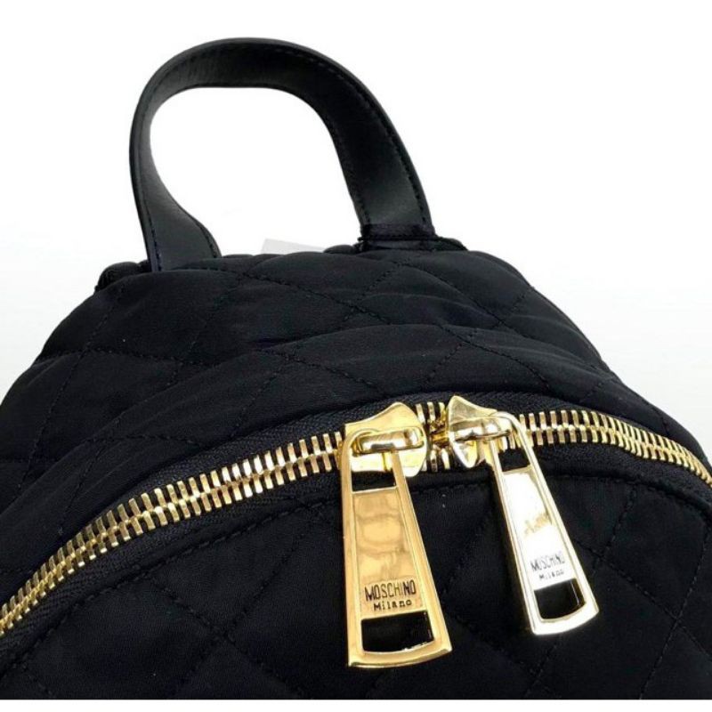 PreLoved MOSCHINO Quilting Backpack Tas Ransel Small W3 Tas Wanita Branded Import