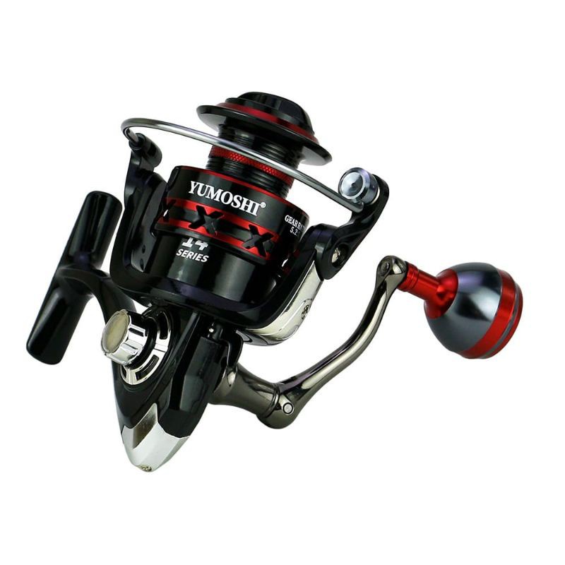 GS8 YUMOSHI RS2000 3000 5000 Reel Pancing Spinning 12 Ball Bearing 5.2:1 Hitam