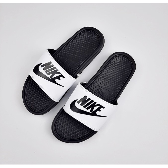 Sandal Nike Benassi Classic UPPER PUTIH / Sandal Slop / Sandal FLIPFLOP Pria