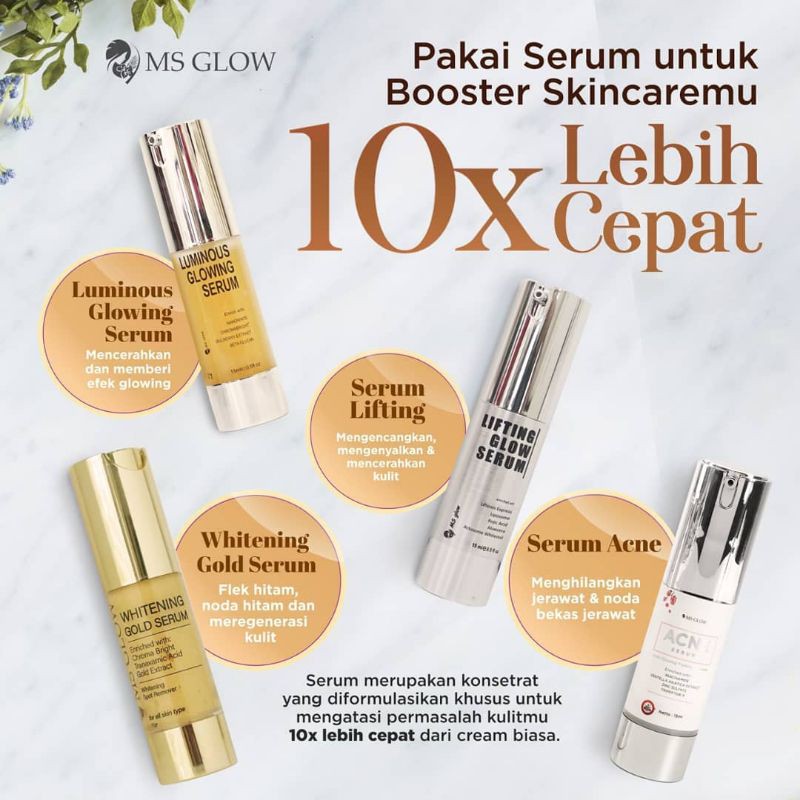 ACNE SERUM MS GLOW 100%ORIGINAL Reseller resmi ms glow jakarta, bekasi, bogor, cikarang