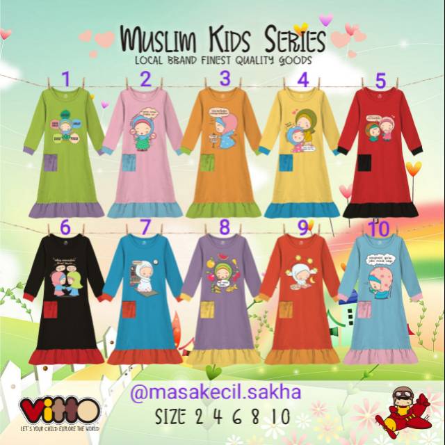 Gamis Anak Gamis Vitto Kidswear Shopee Indonesia