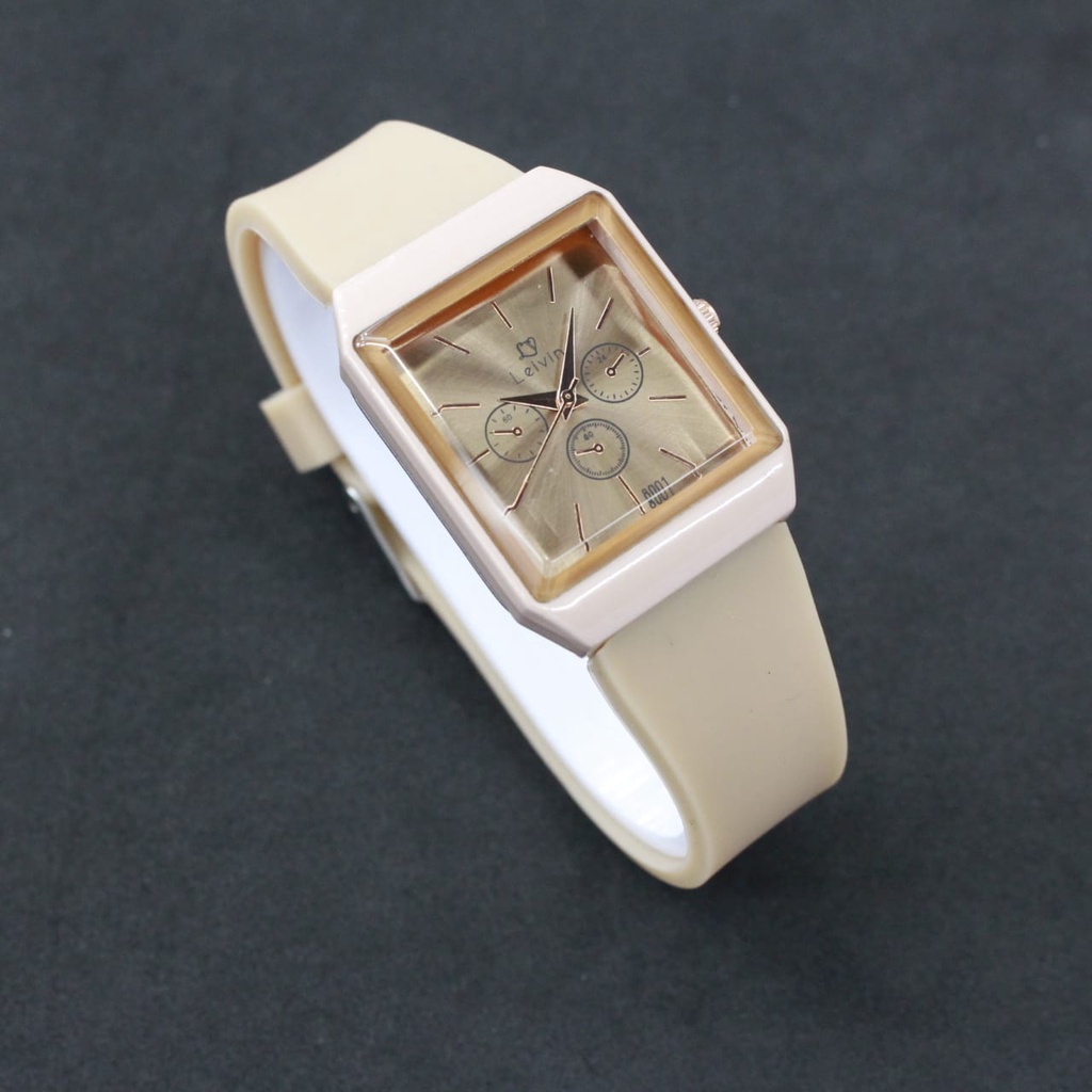 JAM TANGAN FASHION LEVIN KOTAK/JAM TANGAN CEWEK FASHION /JAM TANGAN CEWEK TERBARU/