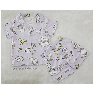 Baju tidur anak cewek PURPLE UNICORN PYJAMAS nyaman import Baju tidur anak cewek PURPLE UNICORN PYJAMAS nyaman import