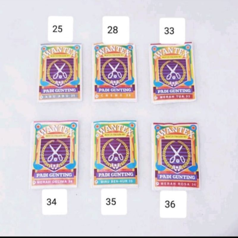WANTEX PADI PEWARNA KAIN/TEXTILE HARGA PER PCS