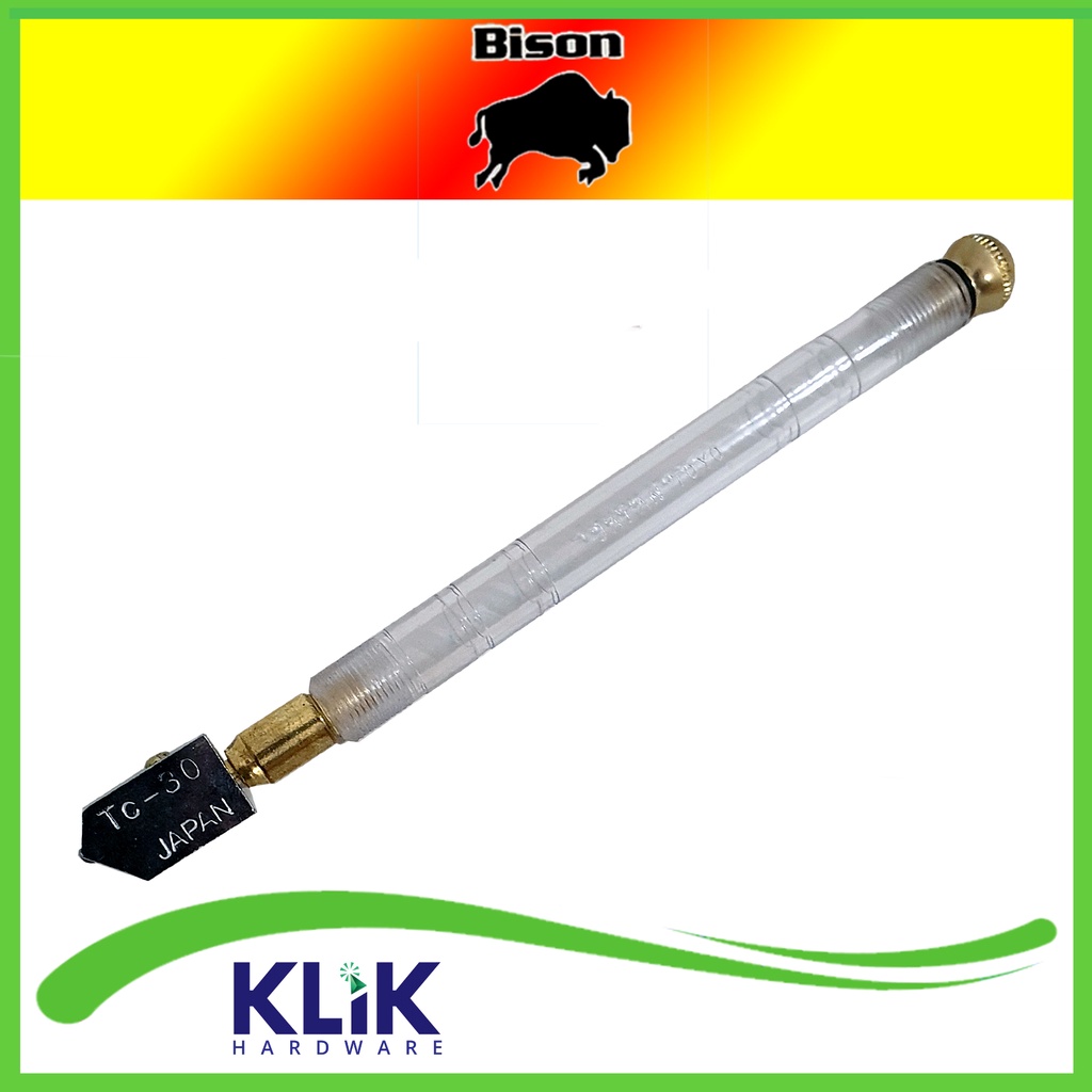 Bison Pisau Potong Kaca Minyak Alat Pemotong Kaca Glass Cutter Toyo Japan TC-30