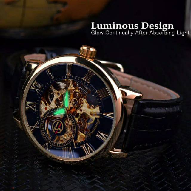 Jam Tangan Pria. Mekanik. Otomatis. Stainless steel