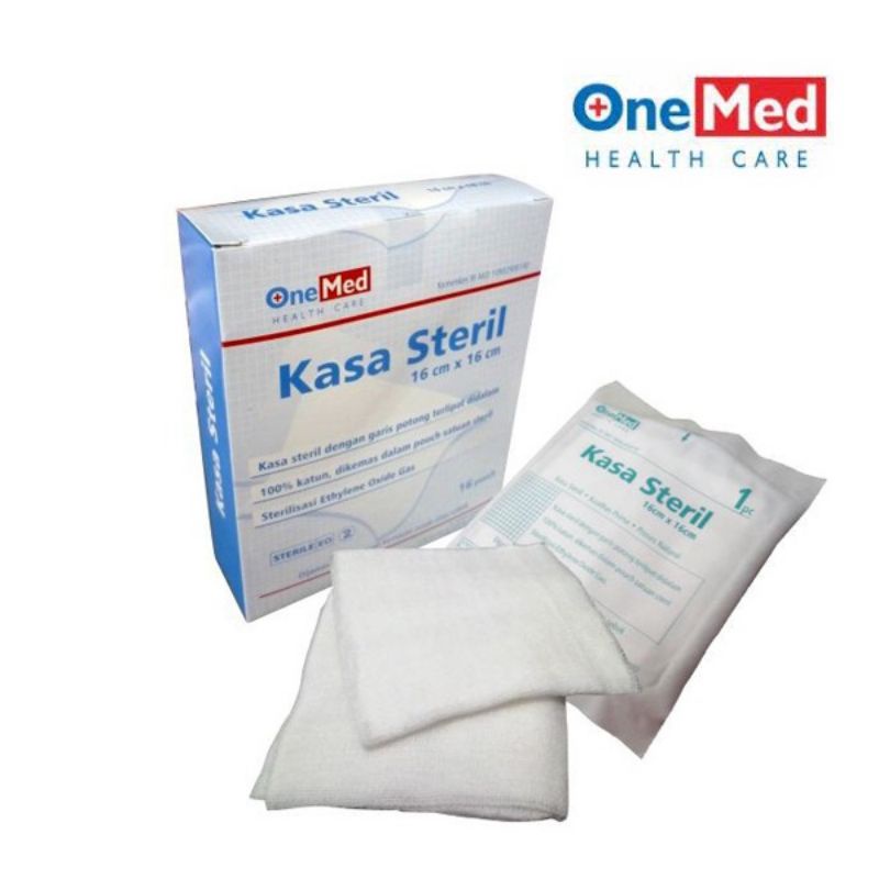 Kasa Steril One Med Onemed 16x16cm Perban Luka, Kasa Steril Pusar Bayi - Sterile Gauze Swabs