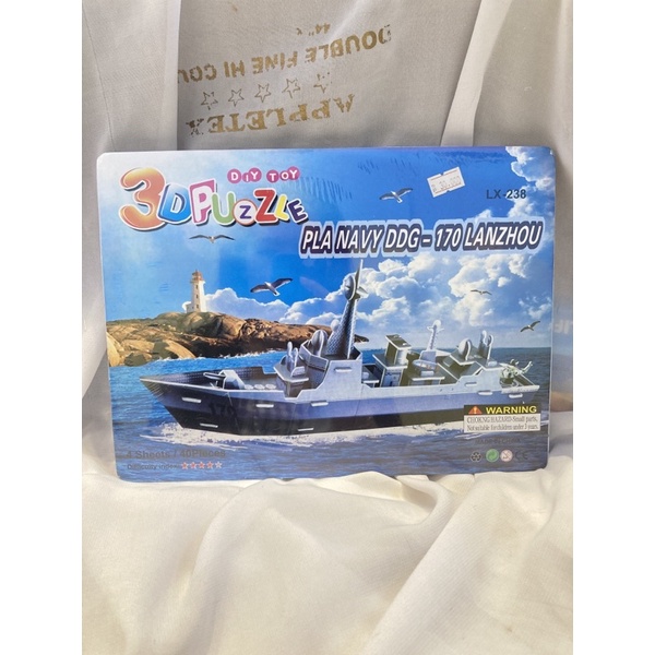 puzzle 3D pesawat karakter cowok murah