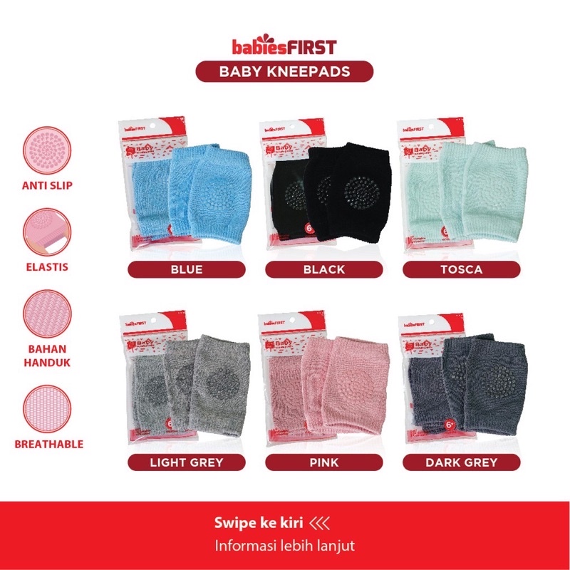 babiesFirst PELINDUNG LUTUT pada bayi (SEPASANG) / Knee Protector or Pad for baby - READY !!