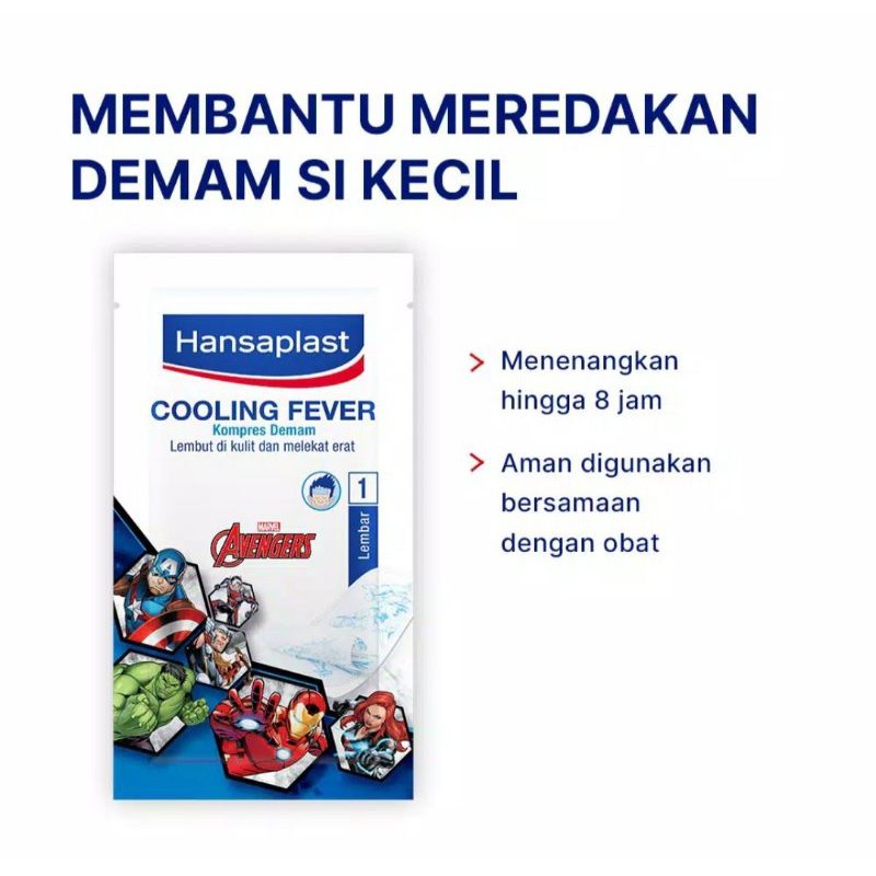 Hansaplast Cooling Fever Kompres Demam Avengers - EXP 2024