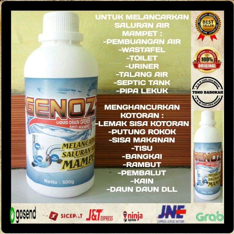 Baru Genoz Ampuh Pelancar Saluran Air Mampet Anti Sumbat Wc Mampet Obat Wc Mampet Saluran Air Mampet