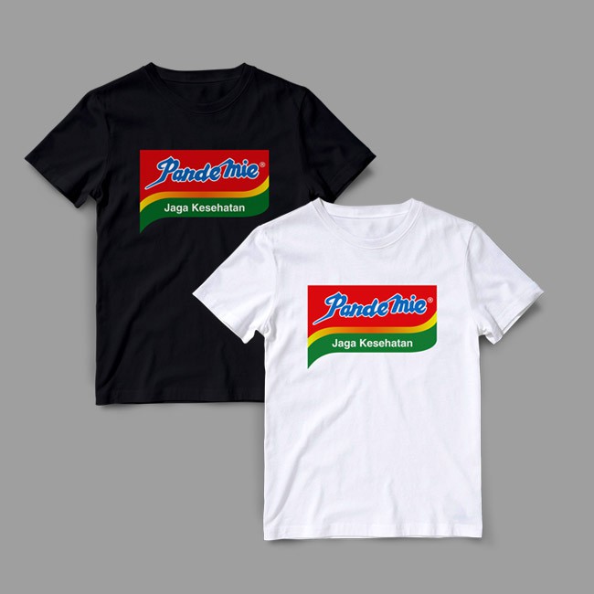 Kaos Indomie Seleraku Plesetan Pandemie Jaga Kesehatan