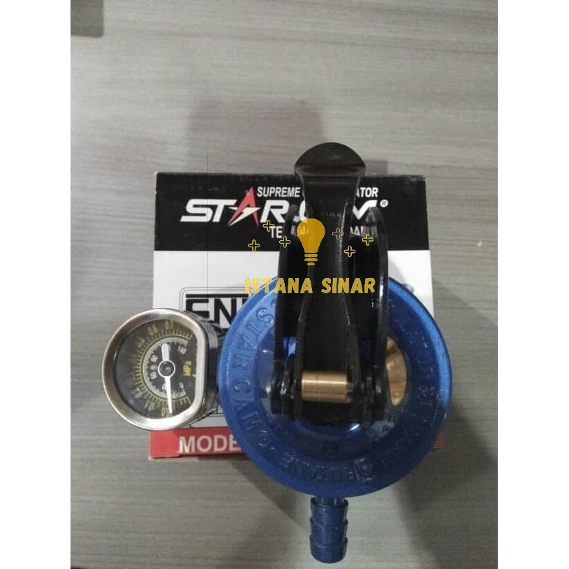 Regulator Starcam SC-23M + Meter Regulator Gas Tekanan Rendah